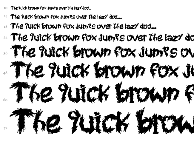Roy's Scratched Handwritting font waterfall